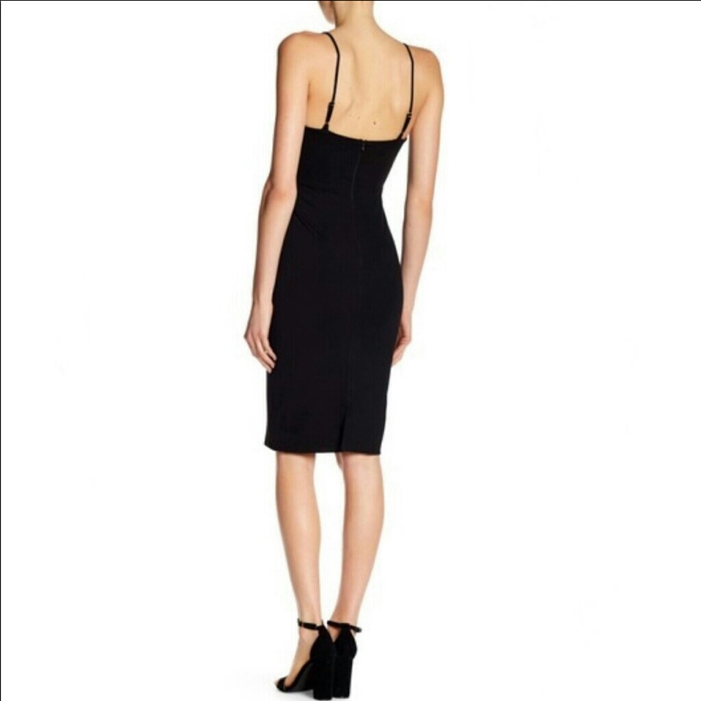 Dee Elly | Waist Lace- up Midi Bodycon Dress - Picture 2 of 6